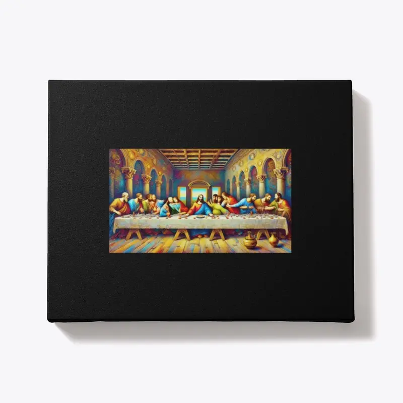 Reimagined Last Supper  Vivid Canvas Art